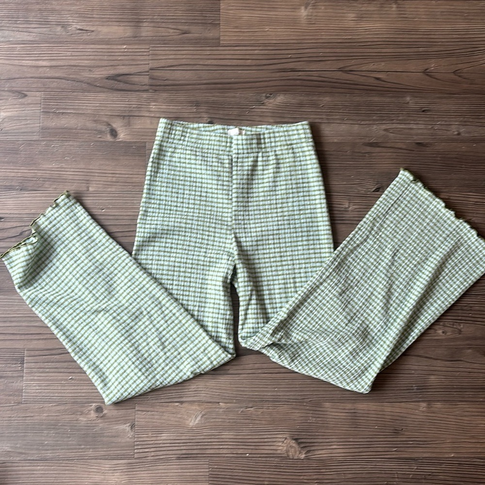 Wilfred Verona Pant in Green/Blue Gingham